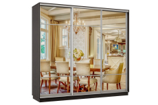 Шкафы-купе 3-х дверные, Шкаф-купе Премьер Лайт 54 (11;11;11) трехдверный