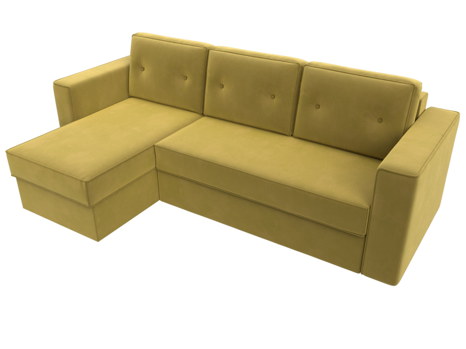 Диваны угловые в гостиную, Угловой диван Принстон левый угол, микровельвет