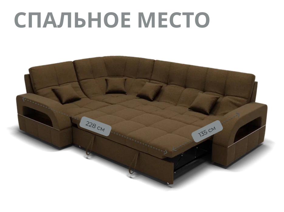 Диваны угловые в гостиную, Модульный диван Майами-3,микровелюр,антивандальная и водостойкая ткань,венеция