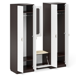 Прихожая П-6 компоновка № 8 МДФ фрезеровка ромб