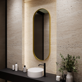 Дизайнерское настенное зеркало GENGLASS Nolvis M в металлической раме