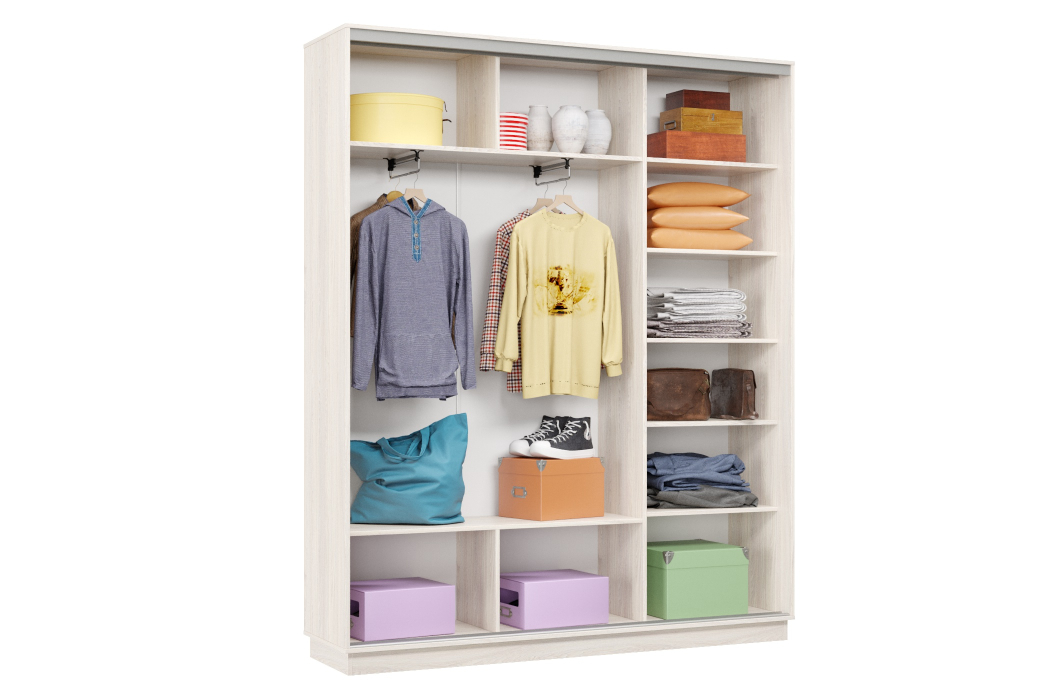 Шкафы-купе 3-х дверные, Шкаф-купе Премьер Лайт 21 (08;08;08) трехдверный