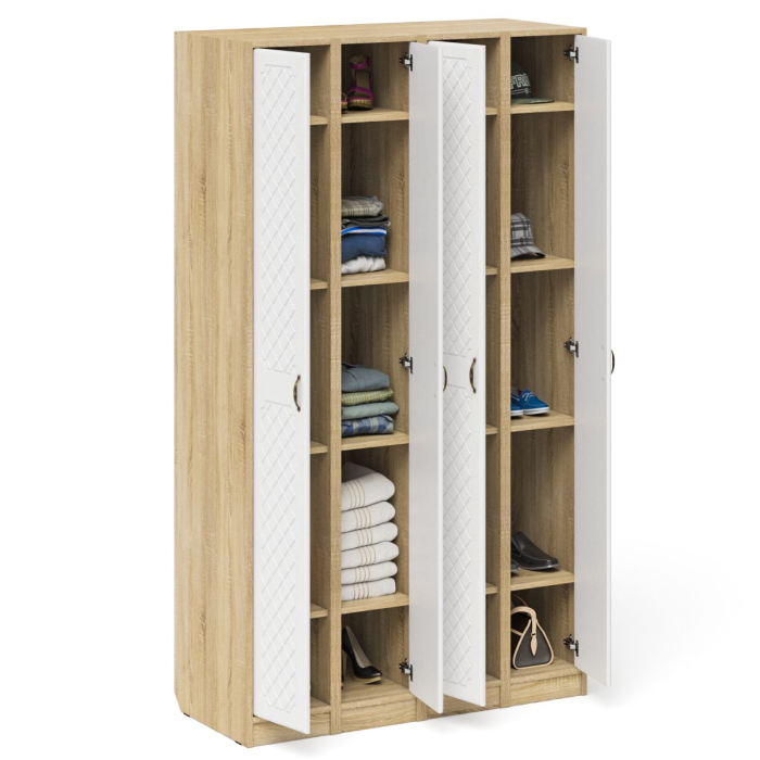 Прихожие, Набор шкафов для прихожей П-6-500 фрезеровка ромб