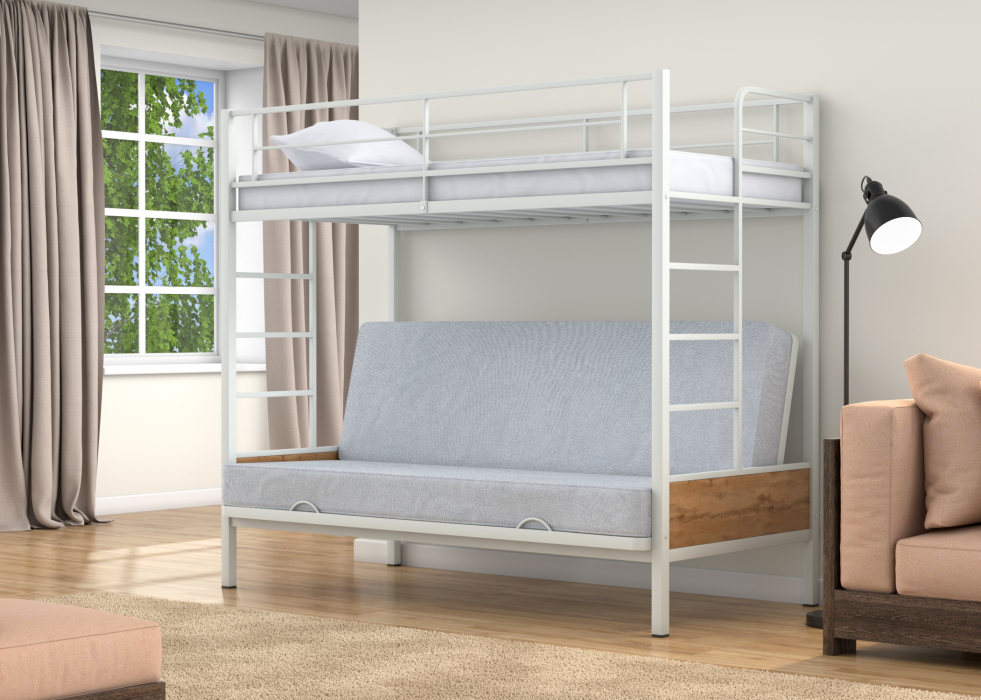 Для подростков, Двухъярусная кровать-диван Дакар 1 (вставки дуб ватан)