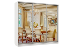 Шкафы-купе 3-х дверные, Шкаф-купе Премьер Лайт 64 (11;11;11) трехдверный