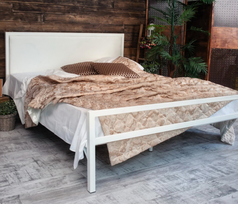 Кровати 180х200, Кровать в стиле лофт Лоренцо 1.8 (Белый)