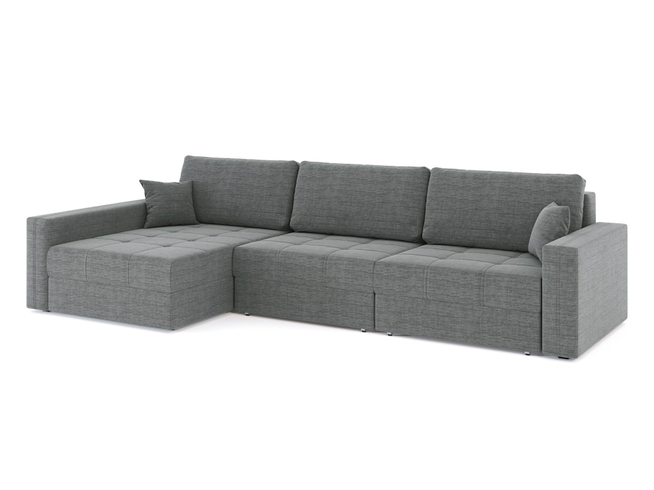 Диваны угловые в гостиную, Диван-кровать угловой Брест 3 секции еврокнижка, рогожка