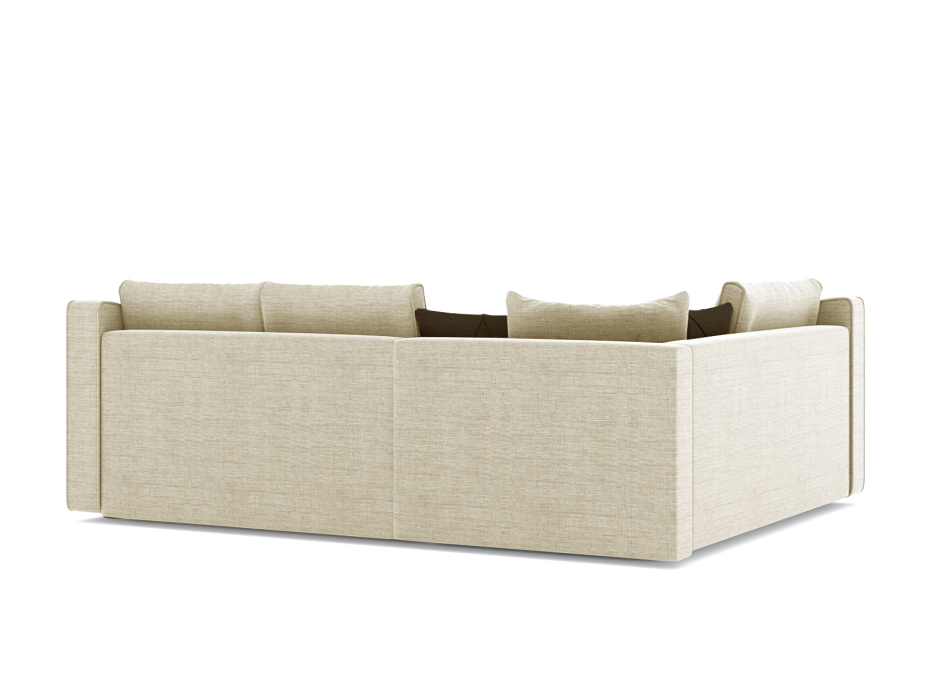 Диваны угловые в гостиную, Диван-кровать угловой Френсис дельфин, рогожка