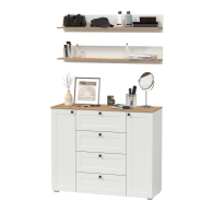 Прихожие, Комод Остин 16.221 ящики и дверки и две навесных полки Остин