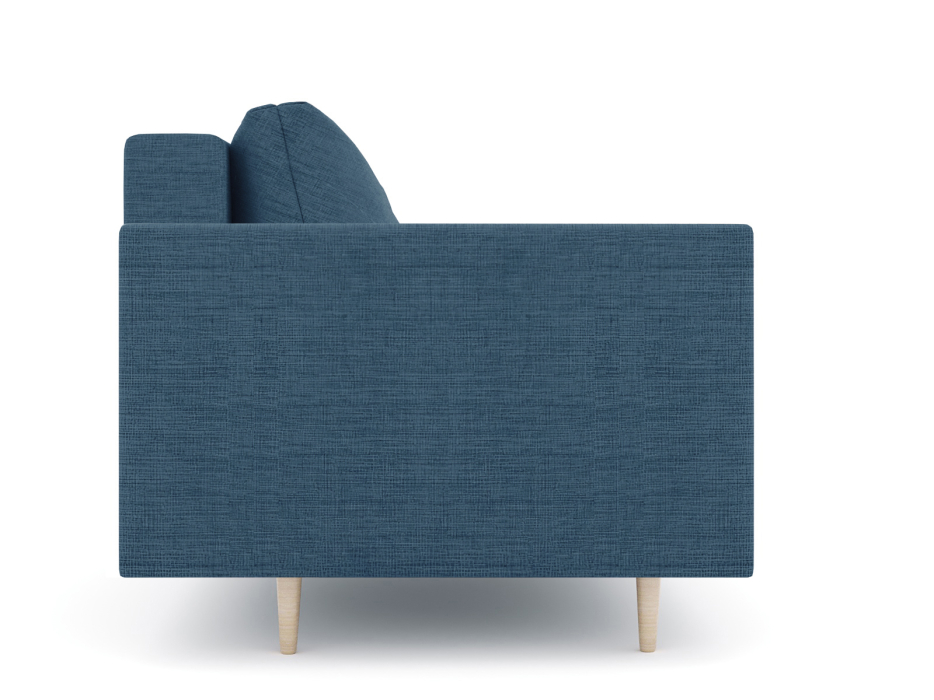 Диваны прямые кухонные, Диван прямой нераскладной Милли мини 2-х  местный с подлокотниками, рогожка Люкс