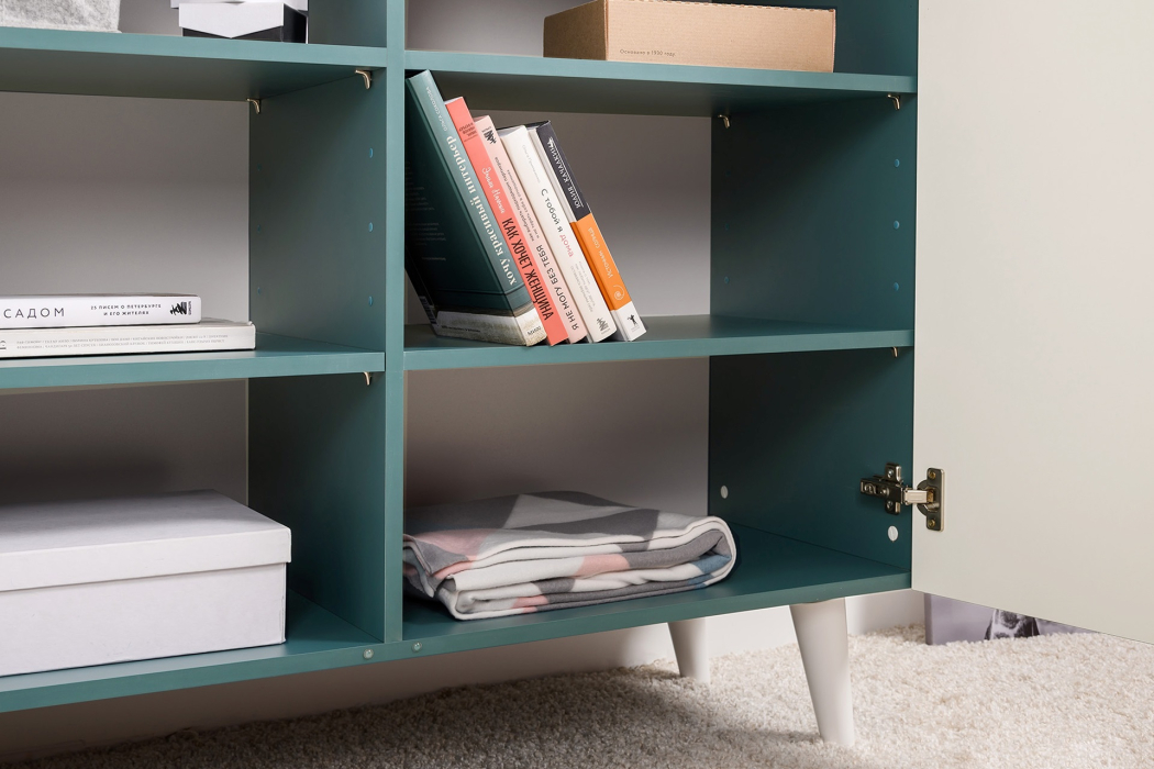 Комоды, Комод-тумба Либера 16.230.01, фасады с рисунком Тропический лес  