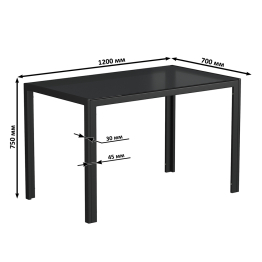 Стеклянный обеденный стол Мебель--24 DT-1481