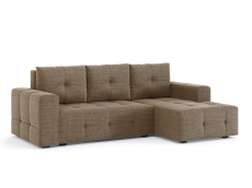 Диваны угловые в гостиную, Диван-кровать угловой Прадо, еврокнижка, рогожка Люкс