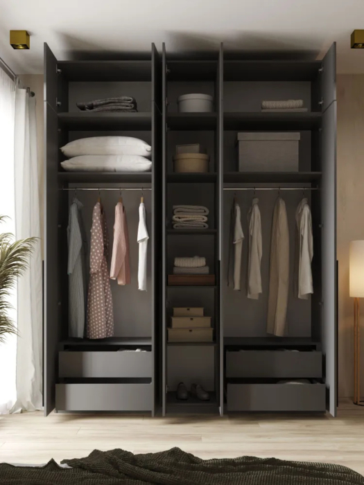 Шкафы распашные, Шкаф распашной 5-ти дверный с антресолью София 2600х2000х520 мм