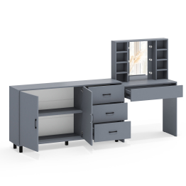 Косметический cтол с подсветкой и ящиком 115 и комод 123-1604