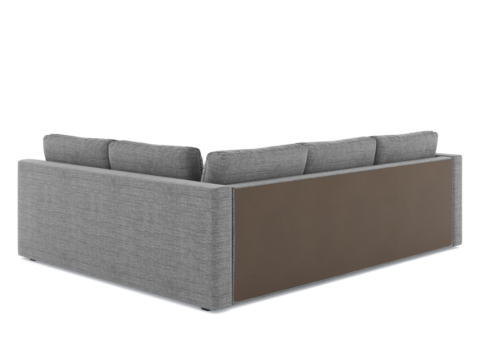 Диваны угловые в гостиную, Диван-кровать угловой Мансберг дельфин, рогожка