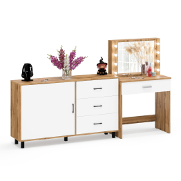 Комод ящики и дверка 122-1504 и туалетный столик с подсветкой СТ-4