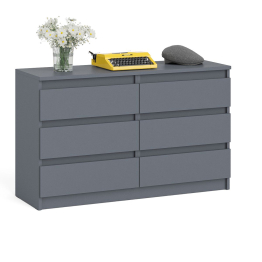 Широкий комод шесть ящиков Мори МК1200.6