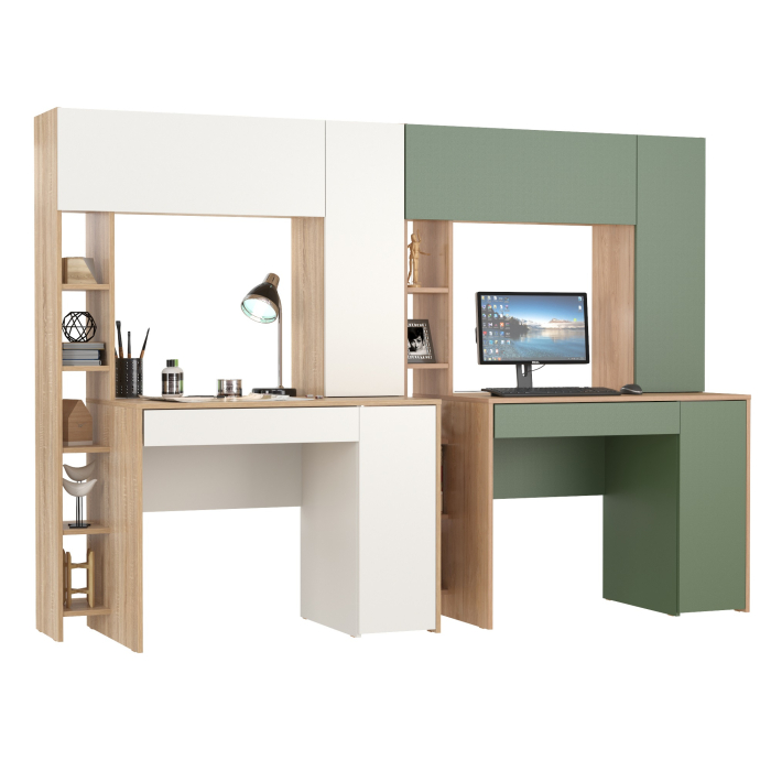 Прямые компьютерные столы, Комплект из рабочих столов Mobi Комфорт 12.71