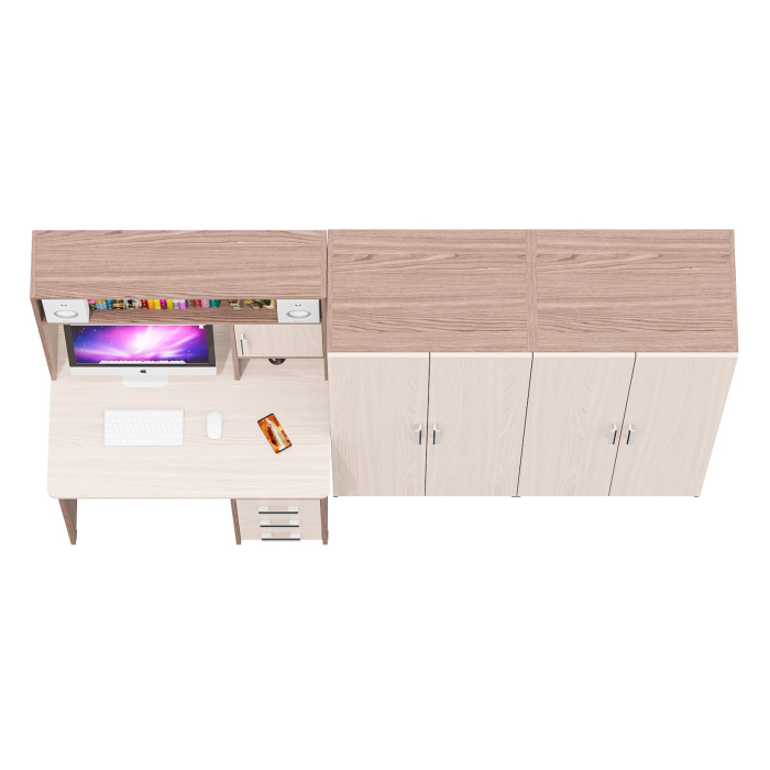 Домашние кабинеты, Стол для компьютера и два шкафа СК-9