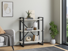 Стеллажи, Стеллаж Айсберг Лофт 80х102-2 черный