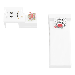 Стол косметический с подсветкой 110 с кроватью с выдвижными ящиками Ксения 900