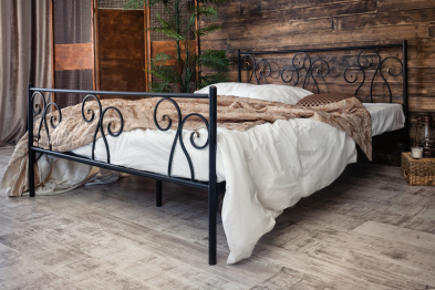 Кованая кровать Лацио 1.6 с двумя спинками