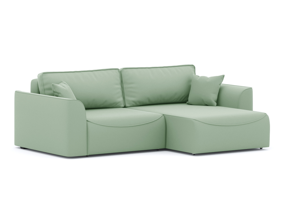 Диваны угловые в гостиную, Диван-кровать угловой Рафаэль еврокнижка НПБ, велюр