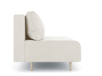 Диван прямой нераскладной Милли мини 2-х  местный без подлокотников, велюр