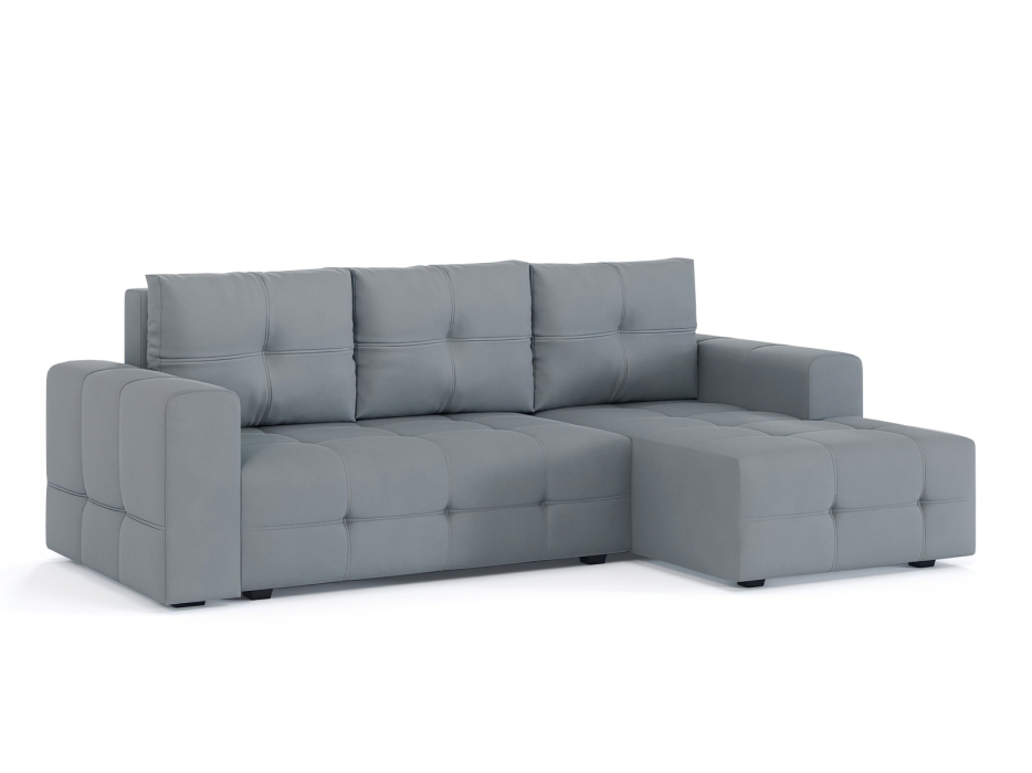 Диваны угловые в гостиную, Диван-кровать угловой Прадо, еврокнижка, велюр