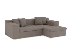 Диваны угловые в гостиную, Диван угловой Чикаго без механизма, велюр