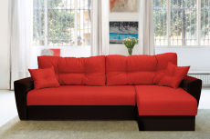 Диваны угловые в гостиную, Диван угловой Амстердам 160, велюр /экокожа