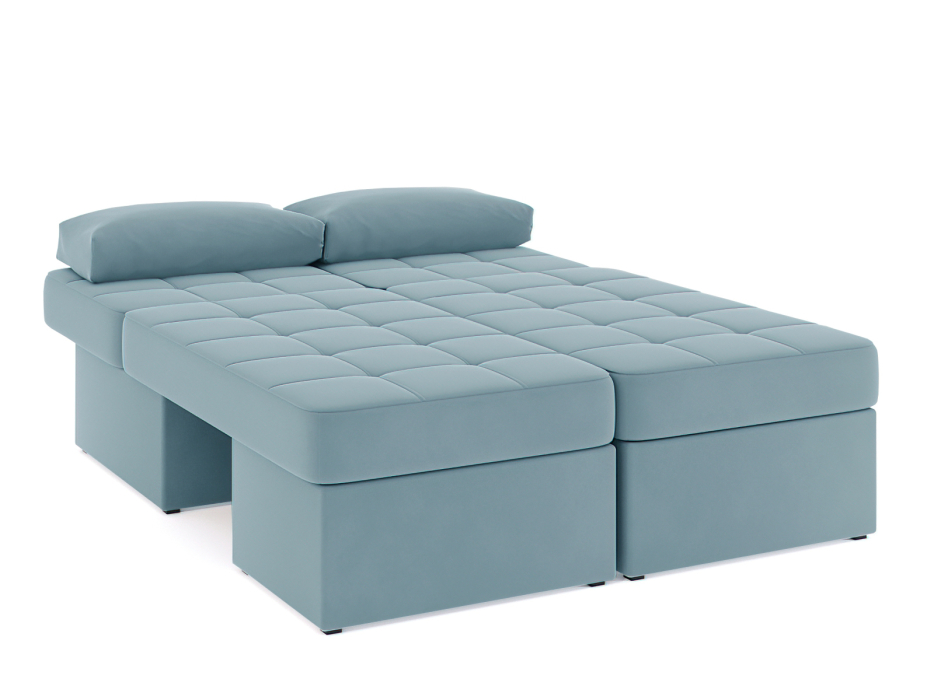 Диваны угловые в гостиную, Диван-кровать угловой Оливер еврокнижка-трансформер, велюр