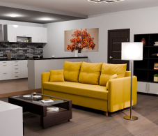 Диваны еврокнижки, Прямой диван Лотос,еврокнижка,велюр