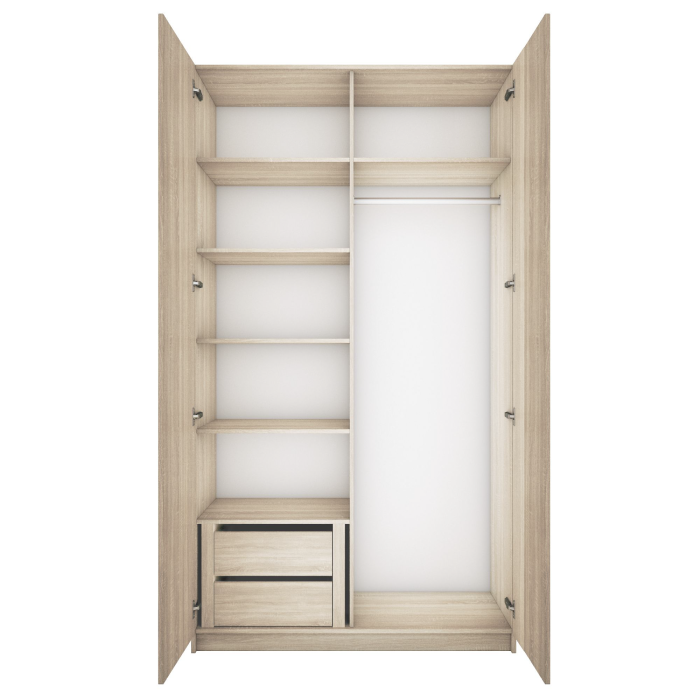 Шкафы двухстворчатые, Шкаф Локер Распашной с модулем LCK_M1_1200