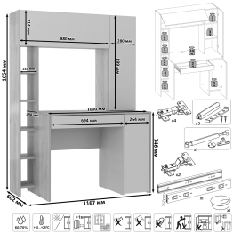 Два стола для домашнего офиса Mobi Комфорт 12.71