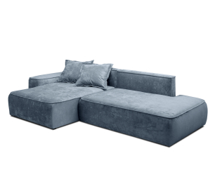 Диван угловой "Бали"со спальным местом, микровелюр