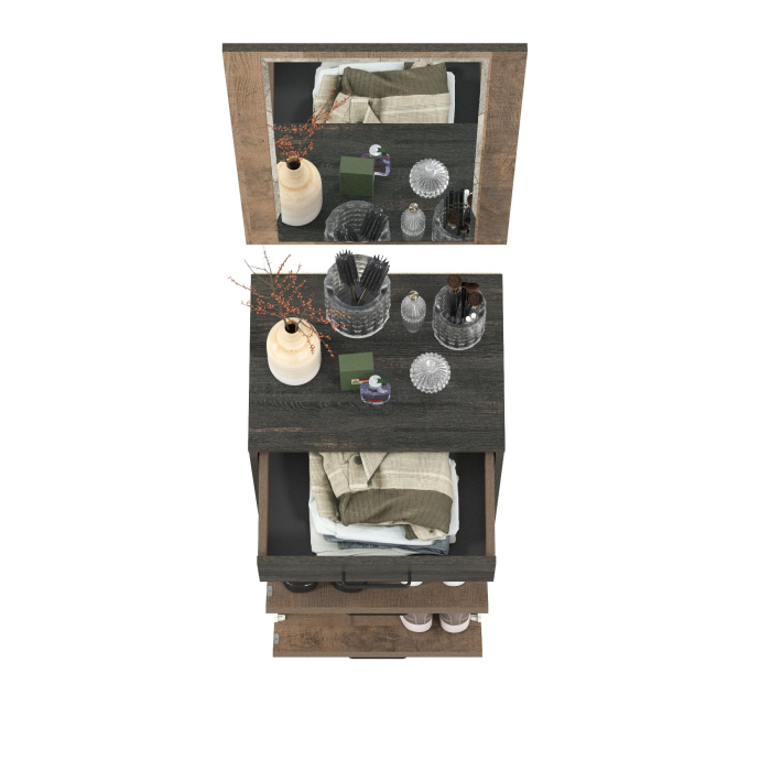 Прихожие, Обувница 13.241.06 с зеркалом Трувор