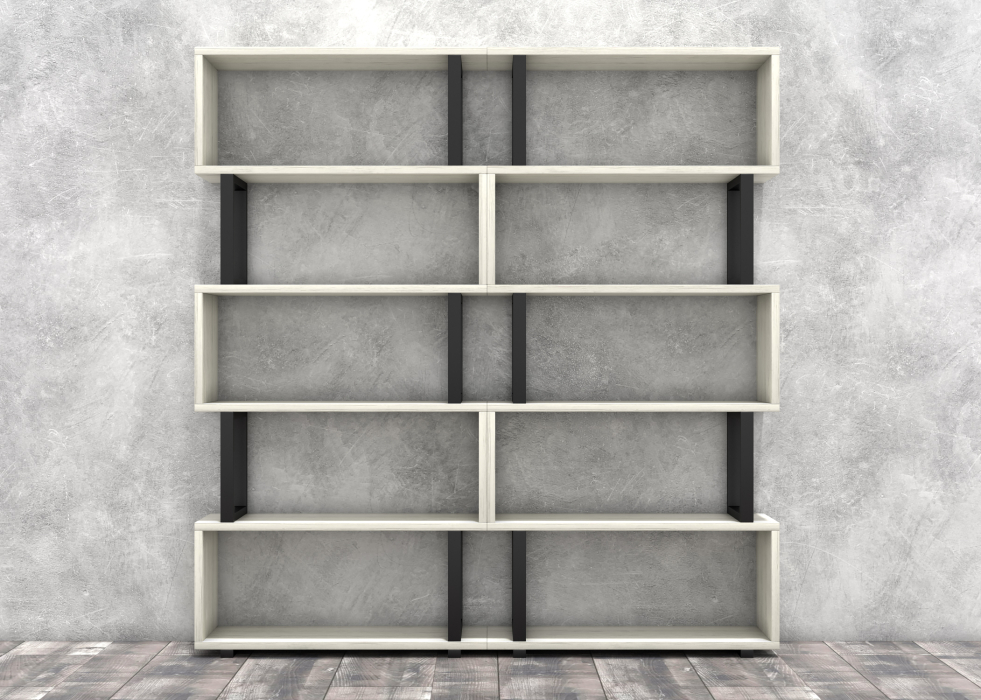 Стеллажи, Стеллаж Айсберг Лофт 180х190-4 Черный