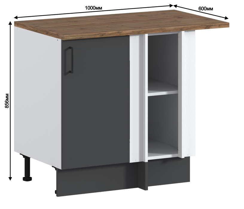 Напольные, Кейл стол угловой 1 дв 100х86 см