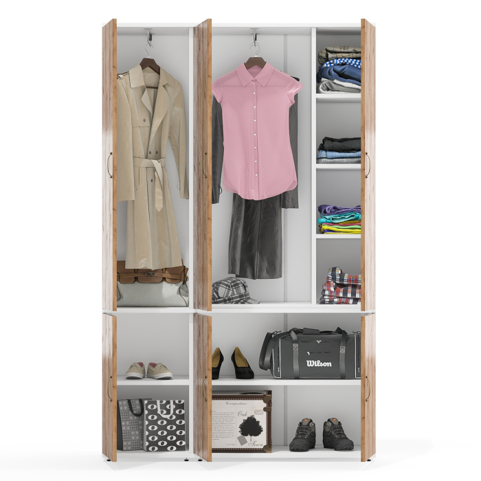 Шкафы распашные, Набор шкафов Лидер-8 из пенала 21Б и шкафа 20Б