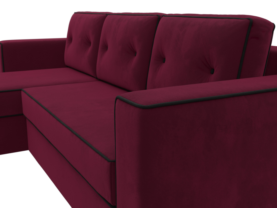 Диваны угловые в гостиную, Угловой диван Принстон левый угол, микровельвет
