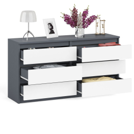 Комод на шесть ящиков Мори МК1380.6