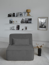 Бескаркасное кресло Клайд,велюр