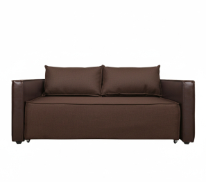 Диван-кровать аккордеон Барон 120, велюр/экокожа