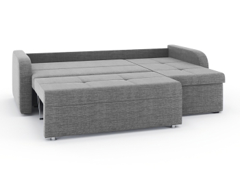 Диван-кровать угловой Мини Люкс трехсекционная еврокнижка, рогожка