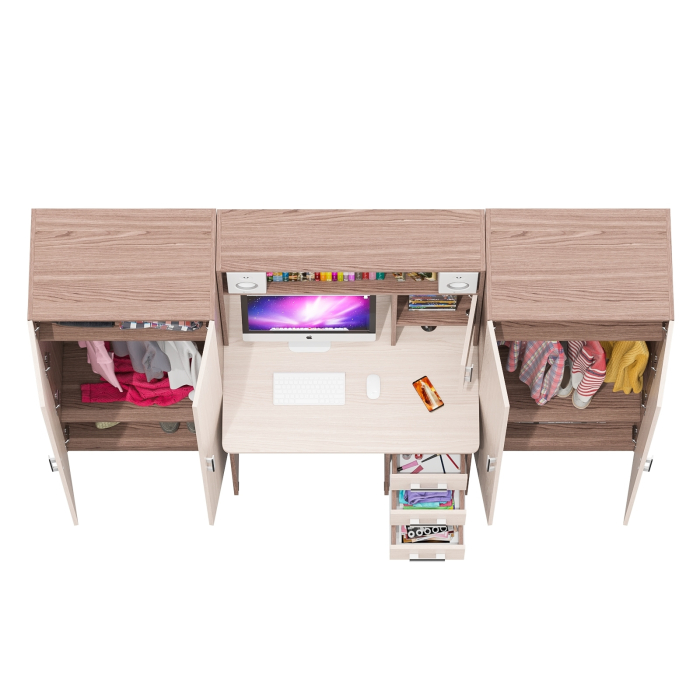 Домашние кабинеты, Стол для компьютера и два шкафа СК-9