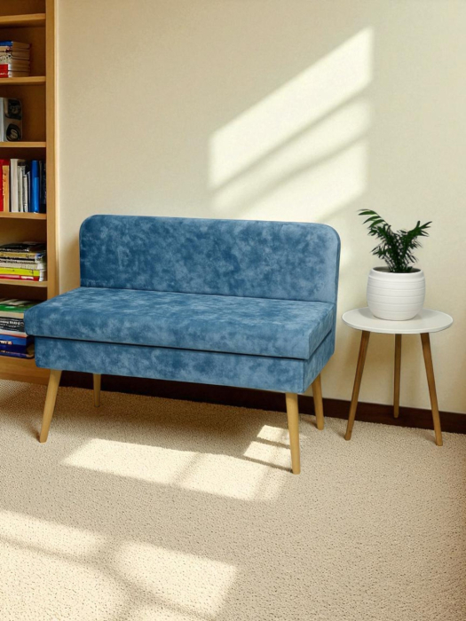 Кушетка диван, Диван кушетка с ящиком Эда, плюш 