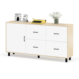 Комод широкий с дверкой и ящиками РВК 125-1704