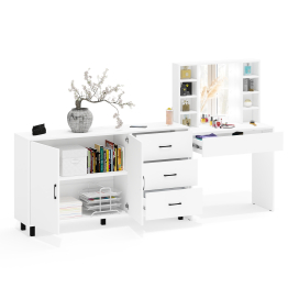 Косметический cтол с подсветкой и ящиком 115 и комод 123-1604